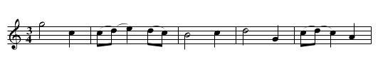 Wives Excuse - staff notation