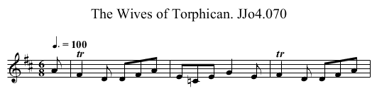 Wives of Torphican. JJo4.070, The - staff notation