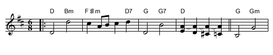 Wizard of Oz medley p.1 - staff notation