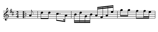 Wm Davenport's Quickstep - staff notation