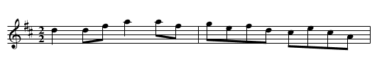 Wm. Pitt - staff notation