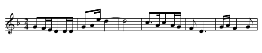 Wo de gege dangle hongjun - staff notation