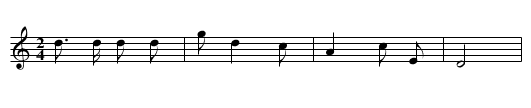 Wo zouzai tajia zenjia huo - staff notation