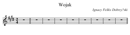 Wojak - staff notation