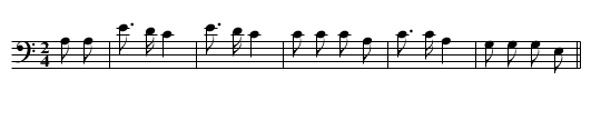 Wolf Song - staff notation