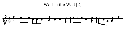 Woll in the Wad [2] - staff notation
