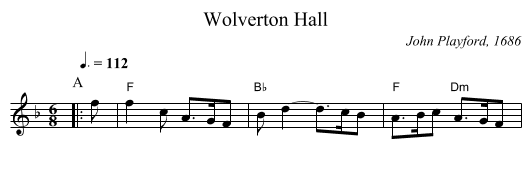 Wolverton Hall - staff notation