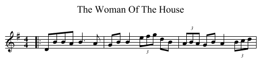 Woman Of The House, The  - staff notation