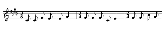 Women bupa da laohu - staff notation