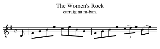 Women's Rock, The - staff notation