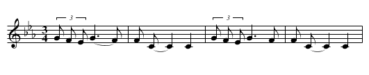 Women's War Song - staff notation