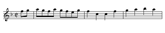 Wood Lark. - staff notation