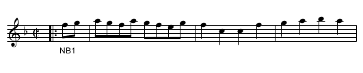 Wood Lark. - staff notation