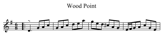 Wood Point - staff notation