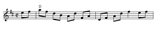 Woodchopper's Reel - staff notation