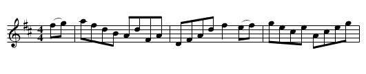 Woodchopper's Reel - staff notation