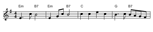 Woodland Revels - staff notation