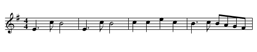 Woodland Revels - staff notation