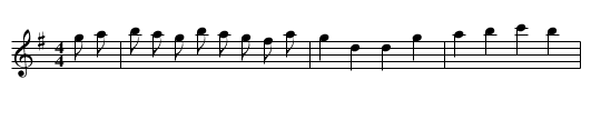 Woodlark - staff notation