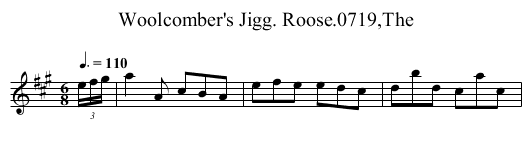 Woolcomber's Jigg. Roose.0719,The - staff notation