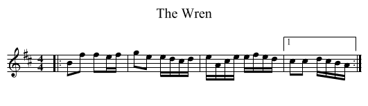 Wren, The  - staff notation