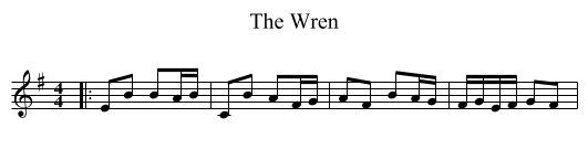 Wren, The  - staff notation
