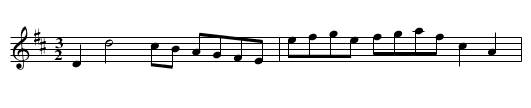 WRIGHT'S HORNPIPE - staff notation