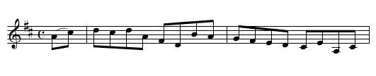 WRIGHT'S HORNPIPE - staff notation