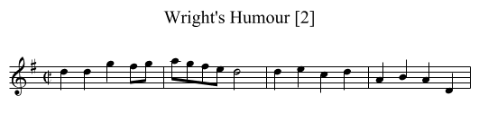 Wright's Humour [2] - staff notation