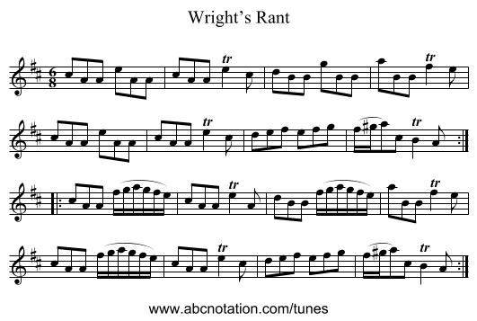 Wright’s Rant - staff notation
