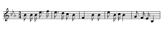 Wuge fangyang - staff notation