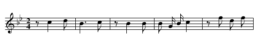 Wuhua qiang - staff notation