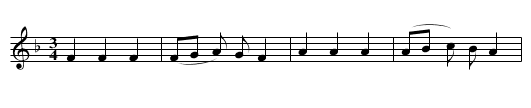 Wunderschön prächtige... - staff notation