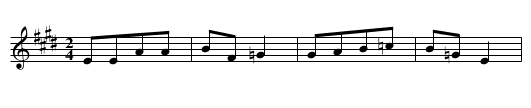 Wyszla wyszla pierwsza czesc - staff notation
