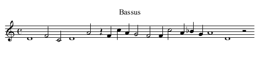 X. Farewell disdainfull - staff notation