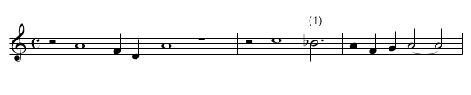 X. From silent night - staff notation