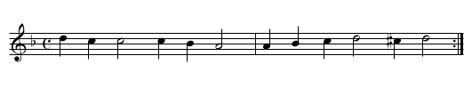 XI. Come away, come sweet love - staff notation