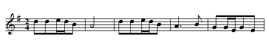 Xiao ta qing - staff notation