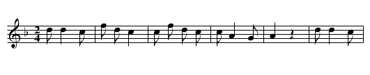 Xiaoniao chuang - staff notation