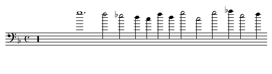 XII. In this trembling shadow - staff notation