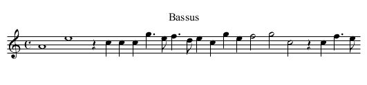 XII. Thirsis - staff notation