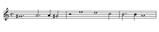 XIIII. Thou Mighty God - staff notation