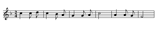 Xinshang de ren - staff notation