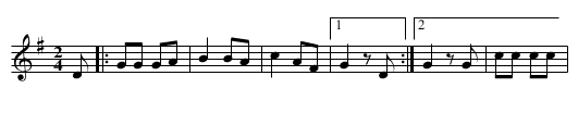 Xiraldilla (CT 343) - staff notation