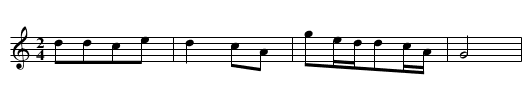 Xiu he bao - staff notation