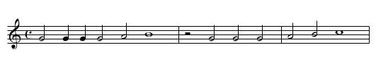 XIX. Faction that ever dwells - staff notation
