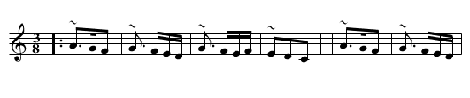 Xota de La Rosa (MG 89) - staff notation