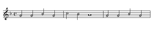 XV. White as Lillies was hir face, - staff notation