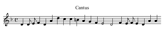 XVI. Doe you not know, - staff notation