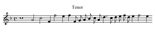 XVI. Fantasie: La Caccia? - staff notation
